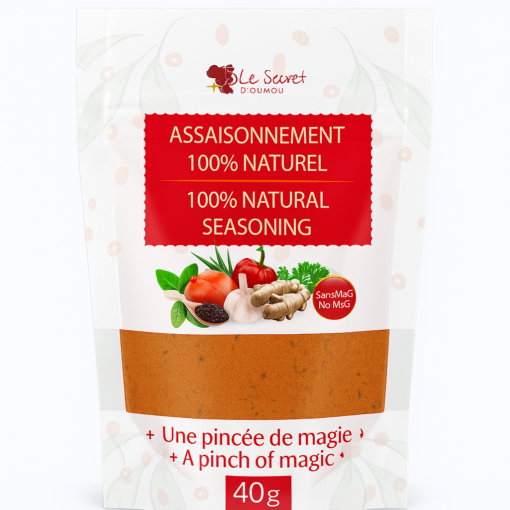 Assaisonnement 100 % naturel 40 g - Le Secret d'Oumou