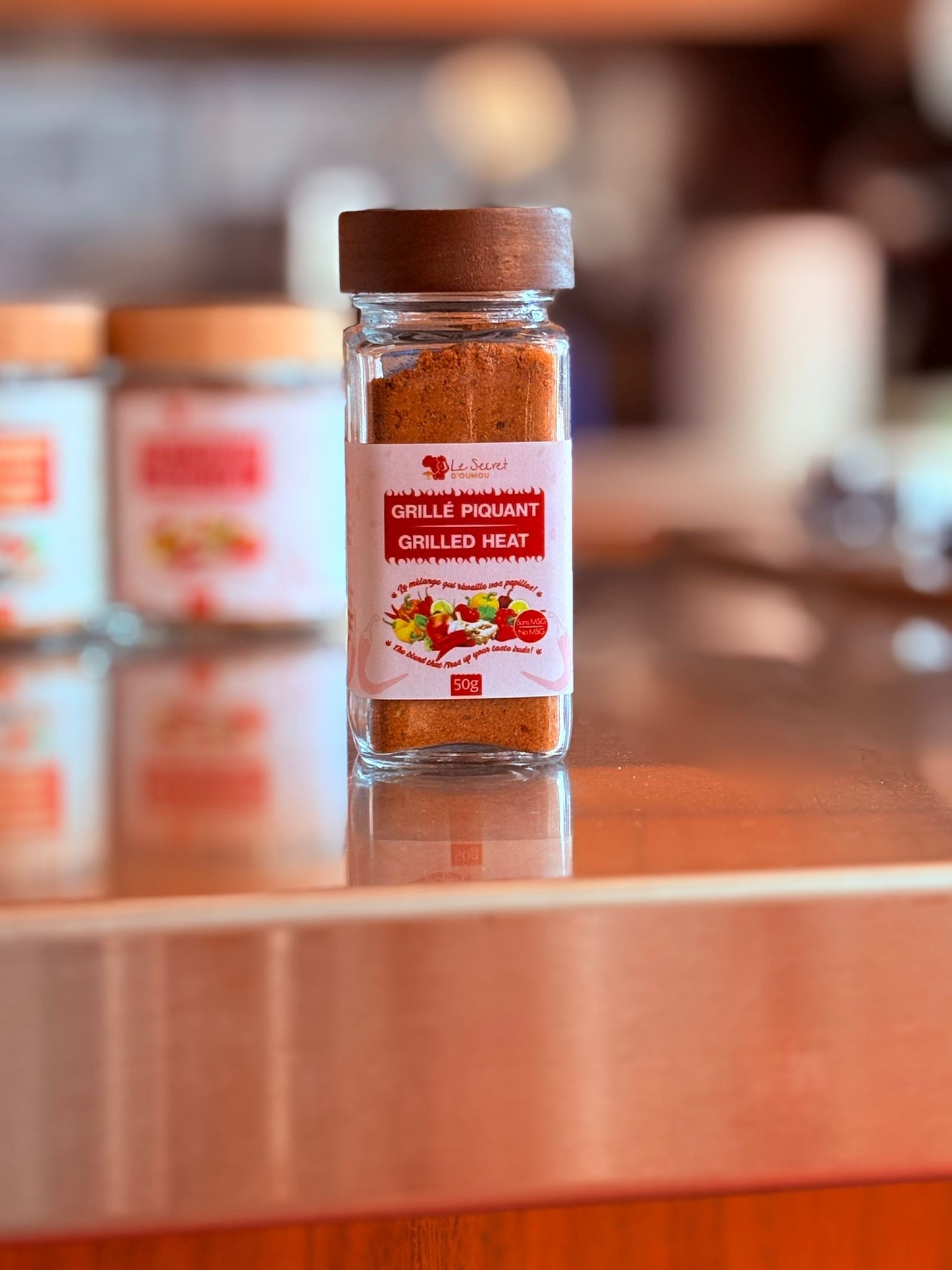 Grillé Piquant 50 g – Le Secret d’Oumou