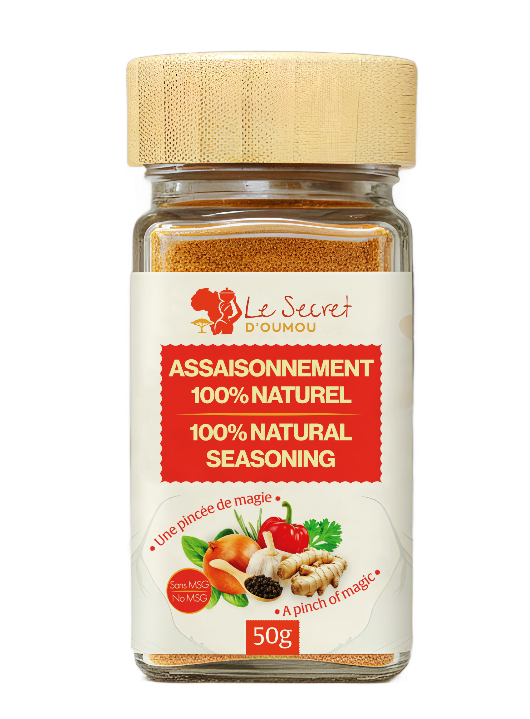 Assaisonnement 100 %   naturel  50 g - Le Secret d'Oumou